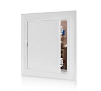 KitchenRaku Access Panel 145x145 mm- Paintable Easy Access Doors with Hidden Hinges, Flush Fit ABS Inspection Hatch for Drywall, Wall and Ceiling Electrical Plumbing