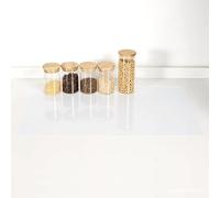 KitchenRaku Clear Extra Large Silicone Mat for Kitchen Worktop Protector, Nonstick Heat Resistant Countertop Mat, Nonskid Placemat, Craft Mat, Table Mat (60x90cm)