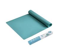 KitchenRaku Extra Large Silicone Mat for Kitchen Worktop Protector, Nonstick Heat Resistant Countertop Mat, Nonskid Placemat, Craft Mat, Table Mat (Green, 60X40cm)