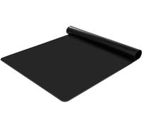 KitchenRaku Extra Large Silicone Mat for Kitchen Worktop Protector, Nonstick Heat Resistant Countertop Mat, Nonskid Placemat, Craft Mat, Table Mat (Black, 60X40cm)