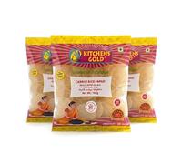 Kitchens Gold Carrot Rice Papad 150g Carrot Flavored Rice Papad Crispy South Indian Appalam Traditional Fryums Snack with Natural Taste Pack of 3
