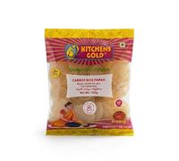 Kitchens Gold Carrot Rice Papad 150g Carrot Flavored Rice Papad Crispy South Indian Appalam Traditional Fryums Snack with Natural Taste Pack of 1