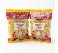 Kitchens Gold Garlic Rice Papad 150g Garlic Flavored Rice Papad Crispy South Indian Appalam Traditional Aromatic Fryums for Meals Pack of 2