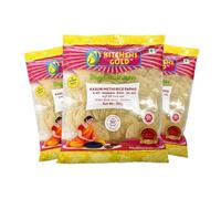 Kitchens Gold Kasuri Methi Rice Papad 150g Flavorful Fenugreek Rice Papad Crispy South Indian Appalam Traditional Herbal Fryums Snack Pack of 3