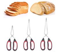 Kitchens Love These Ergonomic Long Handle Scissor Tongs For All Cooking Tasks (S)