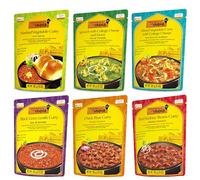 Kitchens of India, Heat and Eat Dinner Variety Pack, 10 Ounce Packages (6 Count)