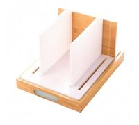 KitchenThinker Foldable Manual Bread Cutter - 4-Size Compact Guide, Thin Slicer Machine for Homemade Loaf