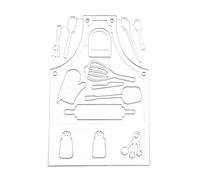 Kitchenware Cutting Dies Apron Embossing Cutting Dies Stencils for Kid Student Card Making Scrapbooking Paper Craft Embossing