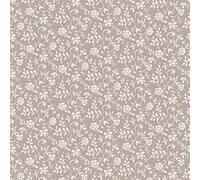 Kitchenwise PVC Tablecloth Rosita Taupe 2 Metres (200cm x 140cm), Textured Floral Leaves Vines, Beige Latte Mink Off White, Wipe Clean, Vinyl/Plastic Table Cloth