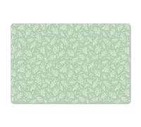 KitchenYeah© Dining Table Placemats 18"x12" / 45x30 cm Wipeable Placemat Small Place Mats Set Of 6 Non Stick Mat Dinning Matts Anti Slip Leaves - Plants - Green - Child - Pattern