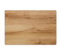 KitchenYeah© Dining Table Placemats 18"x12" / 45x30 cm Wipeable Placemat Small Place Mats Set Of 6 Non Stick Mat Dinning Matts Anti Slip Wood look - Brown