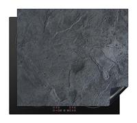 KitchenYeah© Induction Hob Cover Protector Mat 20.1"x23.2" / 59x51 cm Kitchen Universal Ceramic Covers for Electric Cookers Vinyl Grey - Concrete - Slate - Texture - Retro