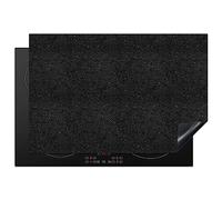 KitchenYeah© Induction Hob Cover Protector Mat 20.1"x30.3" / 77x51 cm Kitchen Universal Ceramic Covers for Electric Cookers Vinyl Granite - Black - Grey