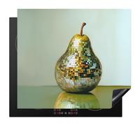 KitchenYeah© Induction Hob Cover Protector Mat 20.5"x23.2" / 59x52 cm Kitchen Universal Ceramic Covers for Electric Cookers Vinyl Fruit - Disco - Art - Glitter