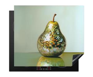 KitchenYeah© Induction Hob Cover Protector Mat 20.5"x23.2" / 59x52 cm Kitchen Universal Ceramic Covers for Electric Cookers Vinyl Fruit - Disco - Art - Glitter