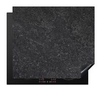 KitchenYeah© Induction Hob Cover Protector Mat 20.5"x23.6" / 60x52 cm Kitchen Universal Ceramic Covers for Electric Cookers Vinyl Concrete - Grey - Texture - Retro - Industrial