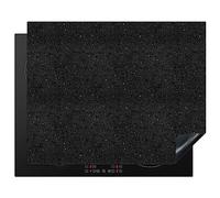 KitchenYeah© Induction Hob Cover Protector Mat 20.5"x25.6" / 65x52 cm Kitchen Universal Ceramic Covers for Electric Cookers Vinyl Granite - Black - Grey