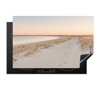 KitchenYeah© Induction Hob Cover Protector Mat 20.5"x31.5" / 80.2x52.2 cm Kitchen Universal Ceramic Covers for Electric Cookers Vinyl Coastline - Horizon - Fence