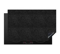 KitchenYeah© Induction Hob Cover Protector Mat 20.5"x31.5" / 80x52 cm Kitchen Universal Ceramic Covers for Electric Cookers Vinyl Granite - Black - Grey
