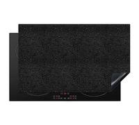 KitchenYeah© Induction Hob Cover Protector Mat 20.5"x33.5" / 85x52 cm Kitchen Universal Ceramic Covers for Electric Cookers Vinyl Granite - Black - Grey