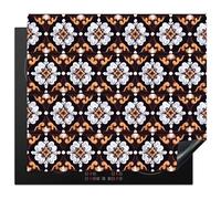KitchenYeah© Induction Hob Cover Protector Mat Kitchen Universal Ceramic | 20.1"x23.2" / 59x51 cm - Covers for Electric Cookers Vinyl traditional - Element - Colorful