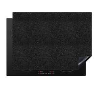 KitchenYeah© Induction Hob Cover Protector Mat Kitchen Universal Ceramic | 20.5"x28" / 71x52 cm - Covers for Electric Cookers Vinyl Granite - Black - Grey