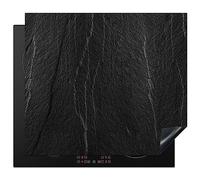 KitchenYeah© Induction Hob Protector Mat 20.1"x23.2" / 59x51 cm Stove Cap Top Cover Kitchen Cooker Covers for Electric Hobs Vinyl Stone - Anthracite - Dark Grey - Stone Structure