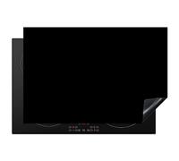 KitchenYeah© Induction Hob Protector Mat 20.1"x30.3" / 77x51 cm Cooker Top Protectors Cover Ceramic Covers Electric Hobs Vinyl Black - Patterns - Interior - Solid - Dark