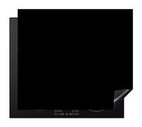 KitchenYeah© Induction Hob Protector Mat 20.3"x22.7" / 57.6x51.6 cm Cooker Top Protectors Cover Ceramic Covers Electric Hobs Vinyl Black - Patterns - Interior - Solid - Dark