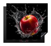 KitchenYeah© Induction Hob Protector Mat 20.5"x23.6" / 60x52 cm Cooker Top Protectors Cover Ceramic Covers Electric Hobs Vinyl Apple - Red - Water - Black - Fruit