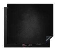KitchenYeah© Induction Hob Protector Mat 20.5"x23.6" / 60x52 cm Cooker Top Protectors Cover Ceramic Covers Electric Hobs Vinyl Concrete - Black - Grey - Texture - Industrial