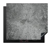 KitchenYeah© Induction Hob Protector Mat 20.5"x23.6" / 60x52 cm Stove Cap Top Cover Kitchen Cooker Covers for Electric Hobs Vinyl Concrete - Slate - Grey - Concrete Structure