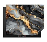 KitchenYeah© Induction Hob Protector Mat 20.5"x25.6" / 65x52 cm Stove Cap Top Cover Kitchen Cooker Covers for Electric Hobs Vinyl Marble - Gold - Grey - Black - Texture