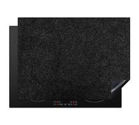 KitchenYeah© Induction Hob Protector Mat 20.5"x27.6" / 70x52 cm Stove Cap Top Cover Kitchen Cooker Covers for Electric Hobs Vinyl Granite - Black - Granite Structure - Dark