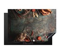 KitchenYeah© Induction Hob Protector Mat 20.5"x30.7" / 78x52 cm Cooker Top Protectors Cover Ceramic Covers Electric Hobs Vinyl Marble - Vegetable - Autumn - Pumpkin - Rustic - Herbs