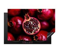 KitchenYeah© Induction Hob Protector Mat 20.5"x30.7" / 78x52 cm Cooker Top Protectors Cover Ceramic Covers Electric Hobs Vinyl Pomegranate - Red - Fruit
