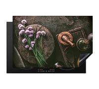 KitchenYeah© Induction Hob Protector Mat 20.5"x31.5" / 80x52 cm Cooker Top Protectors Cover Ceramic Covers Electric Hobs Vinyl Spices - Industrial - Still Life