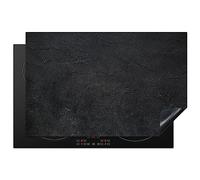 KitchenYeah© Induction Hob Protector Mat 20.5"x31.5" / 80x52 cm Stove Cap Top Cover Kitchen Cooker Covers for Electric Hobs Vinyl Industrial - Concrete - Grey - Vintage - Rustic