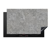 KitchenYeah© Induction Hob Protector Mat 20.5"x33.5" / 85x52 cm Cooker Top Protectors Cover Ceramic Covers Electric Hobs Vinyl Concrete - Slate - Grey - Concrete Structure