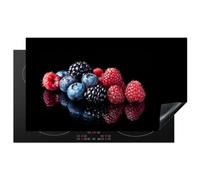 KitchenYeah© Induction Hob Protector Mat 20.5"x35.4" / 90x52 cm Cooker Top Protectors Cover Ceramic Covers Electric Hobs Vinyl Fruit - Red - Blueberry - Raspberry - Still Life