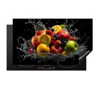 KitchenYeah© Induction Hob Protector Mat 20.8"x36" / 91.6x52.7 cm Cooker Top Protectors Cover Ceramic Covers Electric Hobs Vinyl Fruit - Apple - Orange - Red - Water