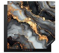 KitchenYeah© Induction Hob Protector Mat 30.7"x30.7" / 78x78 cm Stove Cap Top Cover Kitchen Cooker Covers for Electric Hobs Vinyl Marble - Gold - Grey - Black - Texture