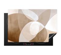 KitchenYeah© Induction Hob Protector Mat Cooker Top Protectors Cover | 20.5"x30.7" / 78x52 cm - Oval - Ceramic Covers Electric Hobs Vinyl shapes - Transparent - Soft transition