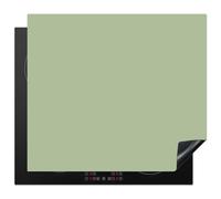 KitchenYeah© Induction Hob Protector Mat Kitchen Stove Top Cover Vinyl | 20.1"x23.2" / 59x51 cm Electric Cooker Cap Guard Covers for Hobs Non Slip Flexible Jump - Sprint - Green
