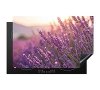 KitchenYeah© Induction Hob Protector Mat Stove Cap Top Cover Kitchen Cooker | 20.5"x31." / 80x52 cm - Covers for Electric Hobs Vinyl Lavender - Purple - Sunlight