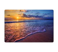 KitchenYeah© Place Mats For Table 18"x12" / 45x30 cm Placemat Set Of 6 Placemats Wipe Clean Kitchen Anti Slip Dinner Dining Mat Dinning Sea - Beach - Sunset - Clouds - Horizon
