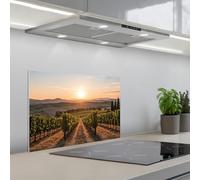 KitchenYeah© Splashback for kitchen 16"x24" / 40x60 cm self-adhesive Back Splashes Kitchens Splash Guard Decor Vineyard - Sunset - Landscape