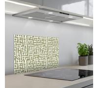 KitchenYeah© Splashback for kitchen 16"x24" / 40x60 cm self adhesive Sink Splash Splatter Guard Backsplash Decor Graphic - Pattern - Green