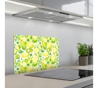 KitchenYeah© Splashback for kitchen 16"x24" / 40x60 cm self-adhesive Sink Splash Splatter Guard Splashbacks Walls Lemon - Yellow - Lime - Green