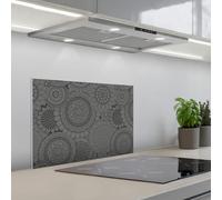 KitchenYeah© Splashback for kitchen 16"x24" / 40x60 cm self-adhesive Wall Protector Decor Panels Cooker Backsplash Design - Bohemian - Sunflower